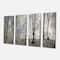 Designart - Dark Morning in Forest Panorama - Landscape Canvas Art Print